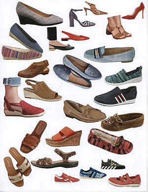Fabrics, prints, color; choosing Spring shoes is fun!